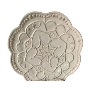 JULISKA JARDINS DU MONDE WHITEWASH CHARGER PLATE PLATTER -DISCONTINUED